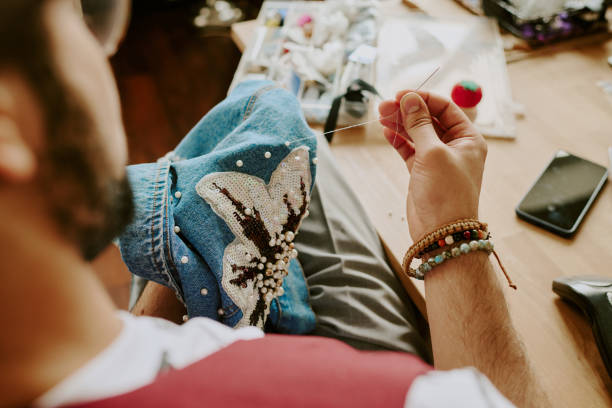 Embroidered denim jacket