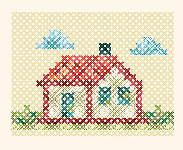 Cross-stitch embroidery